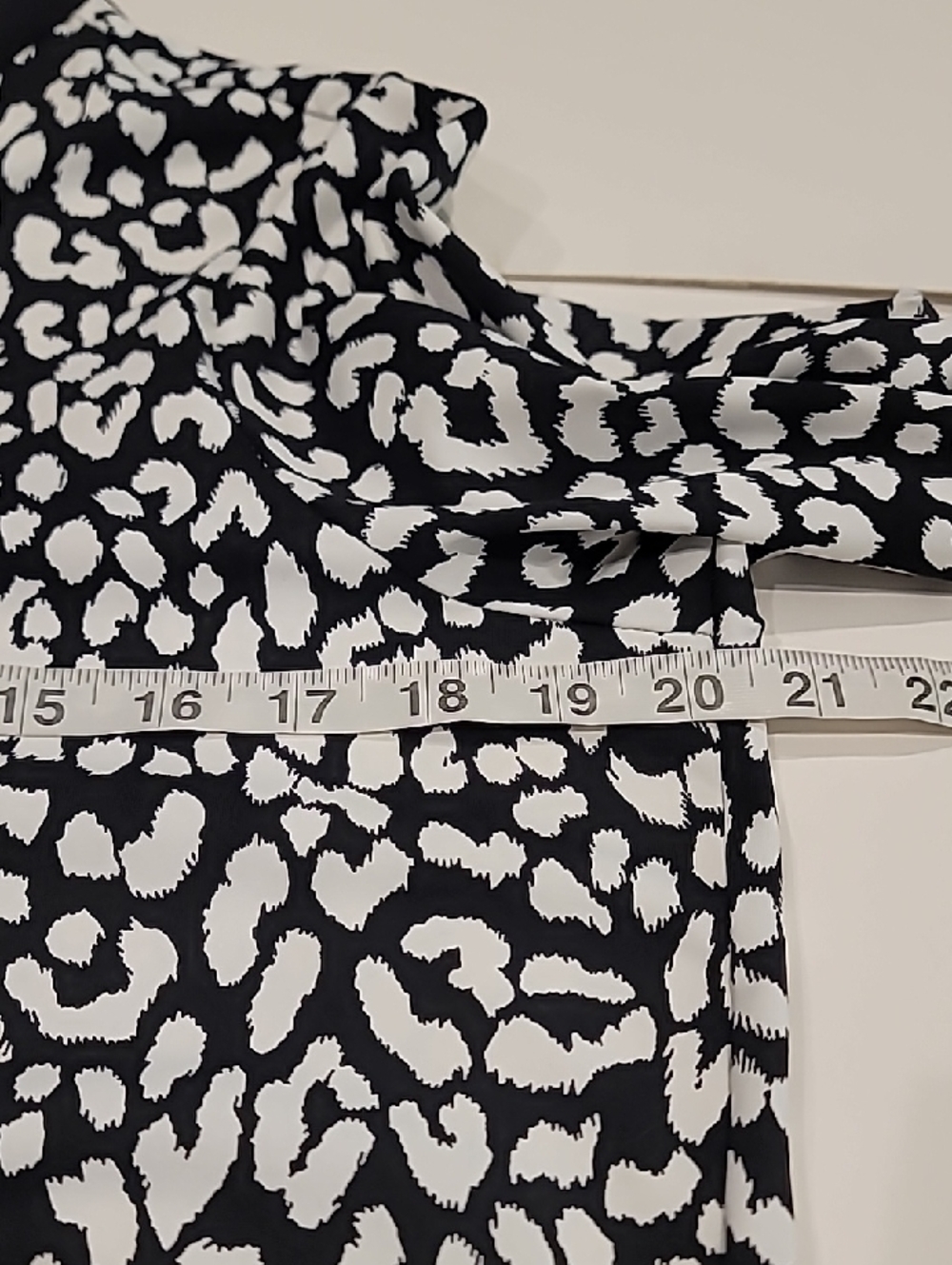 Lands' End Black and WhiteGraphic Tunic Dress - Picture 11 of 12